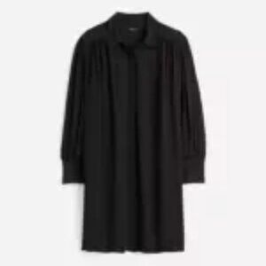 Relaxed Button Front Mini Dress